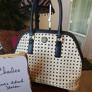 Tory Burch Navy & White Shoulder and Crossbody